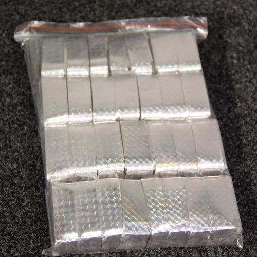 silver rectangle confetti